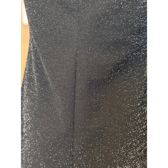 NEW JUMP APPAREL NORDSTROM Black Metallic Square Neck Bodycon Dress Size M - Picture 5 of 7